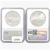 Image 2 : 2002&2005-P [2] US Varied Silver Coinage NGC PF70