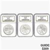 Image 1 : 2006 [3] US Varied Silver Coinage NGC MS70