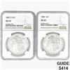 Image 1 : 1885-1886 [2] Morgan Silver Dollar NGC MS63