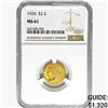 Image 1 : 1926 $2.50 Gold Quarter Eagle NGC MS61
