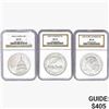 Image 1 : 1987-1995 [3] US Varied Silver Coinage NGC MS70