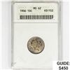 Image 1 : 1906 Barber Dime ANACS MS62