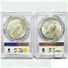 Image 2 : 1922-D Set [2] Silver Peace Dollar PCGS MS61