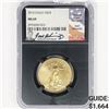 Image 1 : 2014 A.G.E. $25 1/2ozGold Signed Iskowitz NGC MS69
