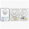 Image 2 : 2008&2020 [3] Silver Eagle PCGS/NGC MS69/70