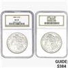 Image 1 : [2] 1884-O Morgan Silver Dollars NGC MS63
