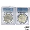 Image 1 : 1922-D Set [2] Peace Silver Dollars PCGS MS61