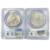 Image 2 : 1922-D Set [2] Peace Silver Dollars PCGS MS61
