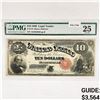 Image 1 : 1880 $10 Ten Dollar Legal Tender Note PMG 25