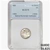 Image 1 : 1938 Mercury Silver Dime NNC MS68 FB