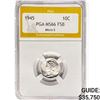 Image 1 : 1945 Mercury Silver Dime PGA MS66 FSB, Micro S
