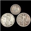 Image 1 : [3] Varied US Silver Coinage [1848, 1917-D, 1917-S
