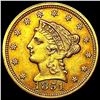 Image 1 : 1851 $2.50 Gold Quarter Eagle CLOSELY UNCIRCULATED