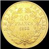Image 2 : 1858-A France .1867oz Gold 20 Francs CLOSELY UNCIR