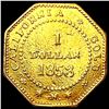 Image 2 : 1853 BG-350 Octagonal California Gold Dollar ABOUT