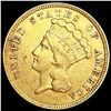 Image 1 : 1854 $3 Gold Piece CLOSELY UNCIRCULATED