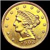 Image 1 : 1903 $2.50 Gold Quarter Eagle CLOSELY UNCIRCULATED