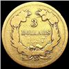 Image 2 : 1857-S $3 Gold Piece NICELY CIRCULATED