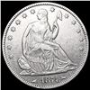 Image 1 : 1874 Arws Seated Liberty Half Dollar CLOSELY UNCIR