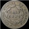 Image 2 : 1825 Classic Head Half Cent NICELY CIRCULATED