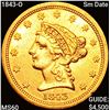 Image 1 : 1843-O Sm Date $2.50 Gold Quarter Eagle UNCIRCULAT
