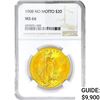 Image 1 : 1908 No Motto $20 Gold Double Eagle NGC MS66