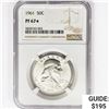 Image 1 : 1961 Franklin Half Dollar NGC PF67