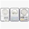 Image 2 : [3] Varied US Silver Coinage NGC PF70 UC [2004, 20