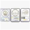 Image 2 : [3] Varied US Silver Coinage PCGS/NGC PF70 UC/DCAM