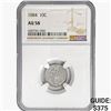 Image 1 : 1884 Seated Liberty Dime NGC AU58