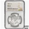 Image 1 : 1883 Morgan Silver Dollar NGC MS65