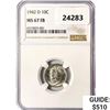 Image 1 : 1942-D Mercury Silver Dime NGC MS67 FB