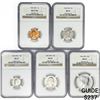 Image 1 : [5] 1966 US Varied Coinage Set NGC MS67 SMS