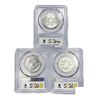 Image 2 : 1958-D Set [3] Franklin Half Dollar PCGS MS64 FBL