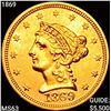 Image 1 : 1869 $2.50 Gold Quarter Eagle CHOICE BU