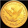 Image 2 : 1869 $2.50 Gold Quarter Eagle CHOICE BU