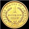 Image 2 : 1852 Rare Gold Dollar CLOSELY UNCIRCULATED