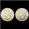 Image 1 : [2] 1935 Peace Silver Dollars CLOSELY UNCIRCULATED