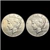 Image 1 : [2] Peace Silver Dollars [1934, 1935] CLOSELY UNCI