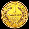 Image 2 : 1850 Rare Gold Dollar CLOSELY UNCIRCULATED