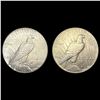 Image 2 : [2] 1928 Peace Silver Dollars CLOSELY UNCIRCULATED