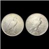 Image 2 : [2] Peace Silver Dollars [1927-S, 1927-D] CLOSELY