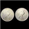 Image 2 : [2] Peace Silver Dollars [1927-S, 1927-D] CLOSELY