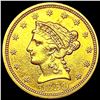 Image 1 : 1850 $2.50 Gold Quarter Eagle CLOSELY UNCIRCULATED