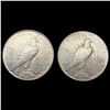 Image 2 : [2] 1935 Peace Silver Dollars CLOSELY UNCIRCULATED