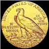 Image 2 : 1909 $2.50 Gold Quarter Eagle CLOSELY UNCIRCULATED