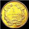 Image 2 : 1862 Rare Gold Dollar CLOSELY UNCIRCULATED