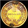 Image 2 : 1853 Rare Gold Dollar CLOSELY UNCIRCULATED