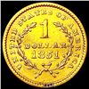 Image 2 : 1851 Rare Gold Dollar CLOSELY UNCIRCULATED