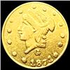 Image 1 : 1871 B6-838 Round California Gold Quarter UNCIRCUL